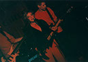07 Chris Grace (head obscured) Vi Subversa and Richard Famous on stage at 'The 'Kob' Berlin 1995