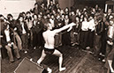 09 Lance D’Boyle breathing fire at the Poisongirlfriends, 1977